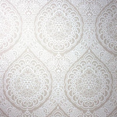 Фото Обои с рисунком - Дамаск - стиль Английская классика - Светло-коричневые - Купить в Интернет-магазине