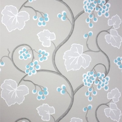 Фото Обои с рисунком - Завиток - стиль Английская классика - Серые - Купить в Интернет-магазине