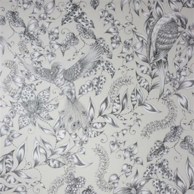 Фото Обои с рисунком - Анималистический принт - стиль Английская классика - Серые - Купить в Интернет-магазине