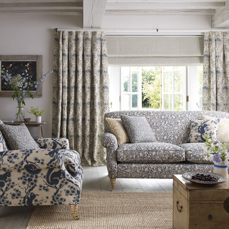 Фото Ткань портьерная с рисунком - - стиль Английский - Купить в Интернет-магазине Фото Ткань портьерная с рисунком - - стиль Английский - Купить в Интернет-магазине