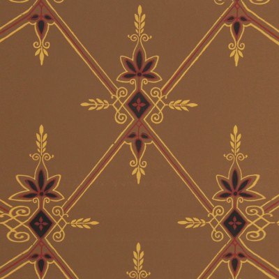 Фото Обои с рисунком - Орнамент - стиль Английская классика - Коричневые - Купить в Интернет-магазине