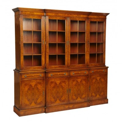 Фото Шкаф книжный/библиотека - стиль Английская классика - Для кабинета - Купить в Интернет-магазине