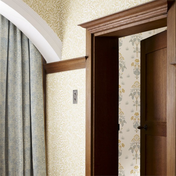 Фото Обои с рисунком - Растение - стиль Английская классика - Светло-серые - Купить в Интернет-магазине