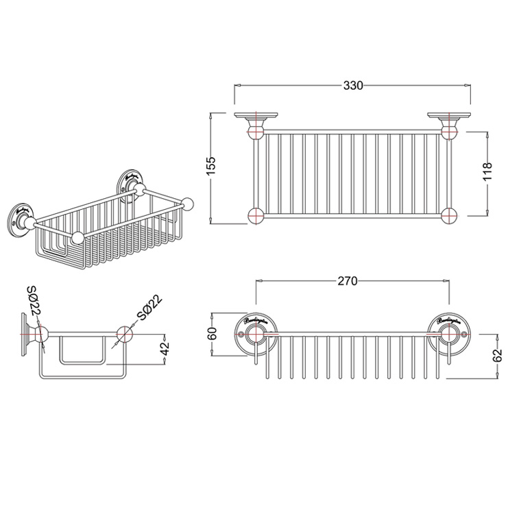 Фото Полка-мыльница, решетка для ванной - стиль Современный - Купить в Интернет-магазине Фото Полка-мыльница, решетка для ванной - стиль Современный - Купить в Интернет-магазине