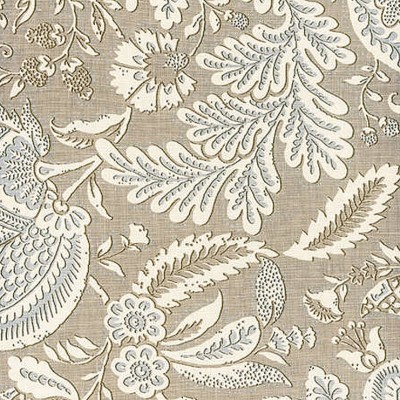 Фото Ткань портьерная с рисунком - Дамаск - стиль Английский - Коричневый - Купить в Интернет-магазине