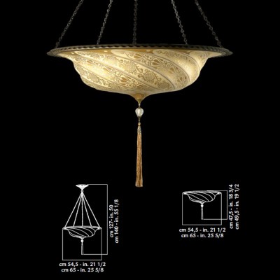 Фото Светильник потолочный - стиль Фантазийные - Стеклянный - Купить в Интернет-магазине