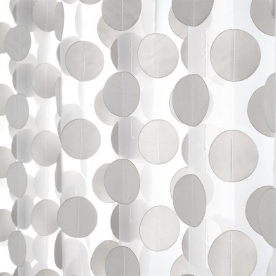 Фото Ткань портьерная с рисунком - Орнамент - стиль Современный - Белый - Купить в Интернет-магазине