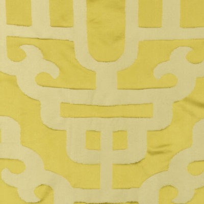 Фото Ткань портьерная с рисунком - Орнамент - стиль Американский - Желтый - Купить в Интернет-магазине