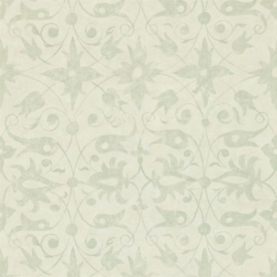 Фото Обои с рисунком - Завиток - стиль Английская классика - Кремовые - Купить в Интернет-магазине