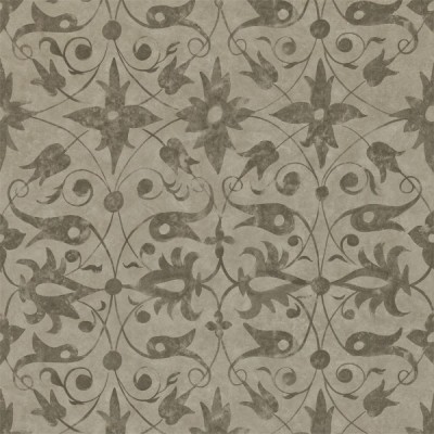 Фото Обои с рисунком - Завиток - стиль Английская классика - Серые - Купить в Интернет-магазине
