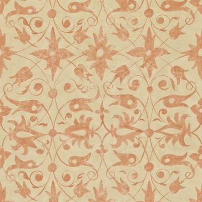 Фото Обои с рисунком - Завиток - стиль Английская классика - Бежевые - Купить в Интернет-магазине
