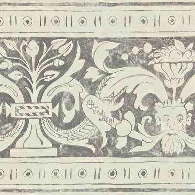 Фото Обои с рисунком - Орнамент - стиль Английская классика - Серые - Купить в Интернет-магазине