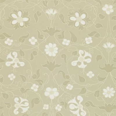 Фото Обои с рисунком - Цветы - стиль Английская классика - Светло-серые - Купить в Интернет-магазине