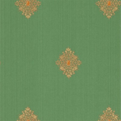 Фото Обои с рисунком - Орнамент - стиль Английская классика - Зеленые - Купить в Интернет-магазине