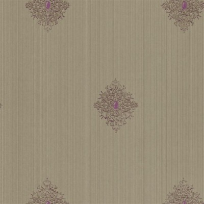 Фото Обои с рисунком - Орнамент - стиль Английская классика - Коричневые - Купить в Интернет-магазине