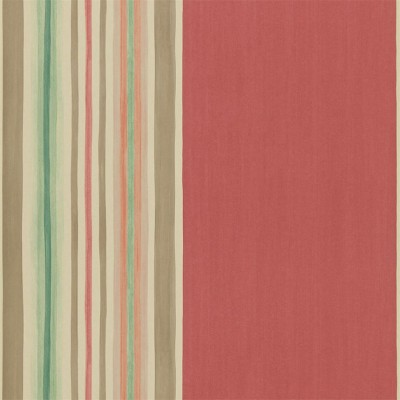 Фото Обои с рисунком - Полоски - стиль Английская классика - Красные - Купить в Интернет-магазине