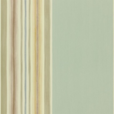 Фото Обои с рисунком - Полоски - стиль Английская классика - Бирюзовые - Купить в Интернет-магазине