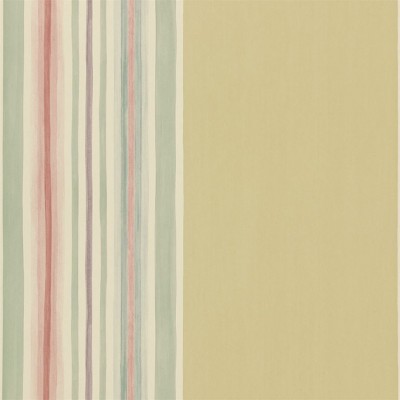 Фото Обои с рисунком - Полоски - стиль Английская классика - Желтые - Купить в Интернет-магазине