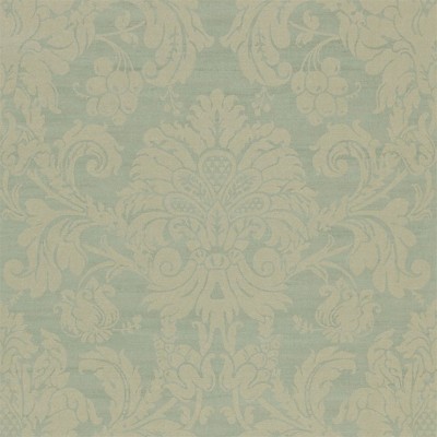 Фото Обои с рисунком - Дамаск - стиль Английская классика - Бирюзовые - Купить в Интернет-магазине
