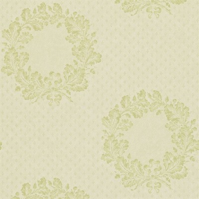 Фото Обои с рисунком - Дамаск - стиль Английская классика - Зеленые - Купить в Интернет-магазине