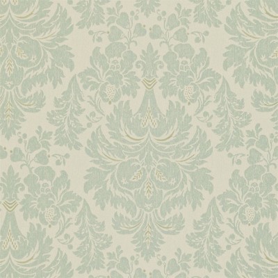 Фото Обои с рисунком - Дамаск - стиль Английская классика - Бирюзовые - Купить в Интернет-магазине