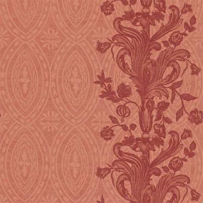 Фото Обои с рисунком - Растение - стиль Английская классика - Малиновые - Купить в Интернет-магазине