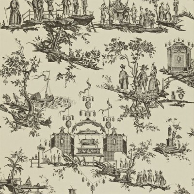Фото Обои с рисунком - Туаль - стиль Английская классика - Кремовые - Купить в Интернет-магазине