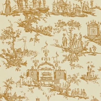 Фото Обои с рисунком - Туаль - стиль Английская классика - Кремовые - Купить в Интернет-магазине