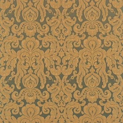 Фото Ткань портьерная с рисунком - Дамаск - стиль Английский - Зеленый - Купить в Интернет-магазине
