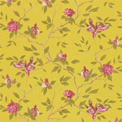 Фото Обои с рисунком - Цветы - стиль Английская классика - Желтые - Купить в Интернет-магазине