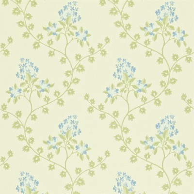 Фото Обои с рисунком - Цветы - стиль Английская классика - Зеленые - Купить в Интернет-магазине