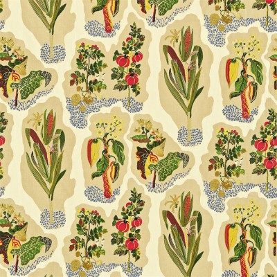 Фото Ткань портьерная с рисунком - Крупный декор - стиль Английский - Бежевый - Купить в Интернет-магазине