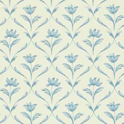 Фото Обои с рисунком - Орнамент - стиль Английская классика - Белые - Купить в Интернет-магазине