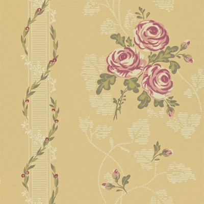 Фото Обои с рисунком - Цветы - стиль Английская классика - Желтые - Купить в Интернет-магазине