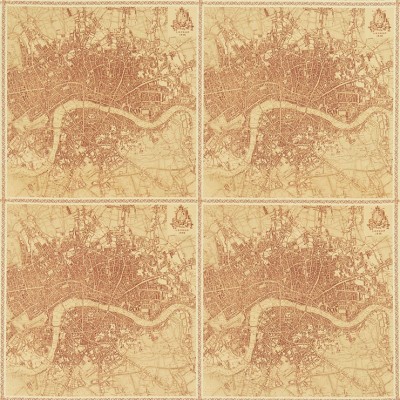 Фото Ткань портьерная с рисунком - Крупный декор - стиль Английский - Бежевый - Купить в Интернет-магазине