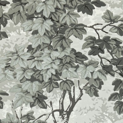 Фото Обои с рисунком - Растение - стиль Английская классика - Серые - Купить в Интернет-магазине