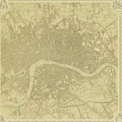 Фото Обои с рисунком - Крупный декор - стиль Английская классика - Бежевые - Купить в Интернет-магазине