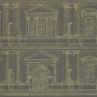 Фото Обои с рисунком - Крупный декор - стиль Английская классика - Черные - Купить в Интернет-магазине