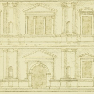 Фото Обои с рисунком - Крупный декор - стиль Английская классика - Бежевые - Купить в Интернет-магазине