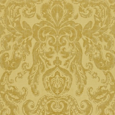 Фото Обои с рисунком - Дамаск - стиль Английская классика - Желтые - Купить в Интернет-магазине