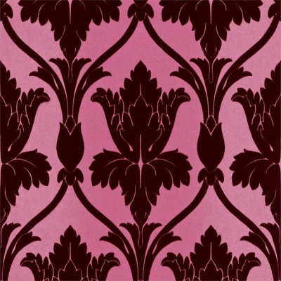 Фото Обои с рисунком - Дамаск - стиль Английская классика - Розовые - Купить в Интернет-магазине