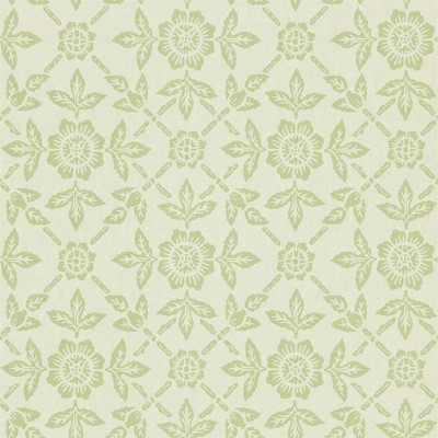 Фото Обои с рисунком - Орнамент - стиль Английская классика - Зеленые - Купить в Интернет-магазине