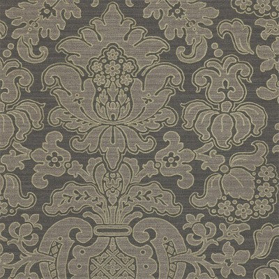 Фото Обои с рисунком - Дамаск - стиль Английская классика - Черные - Купить в Интернет-магазине