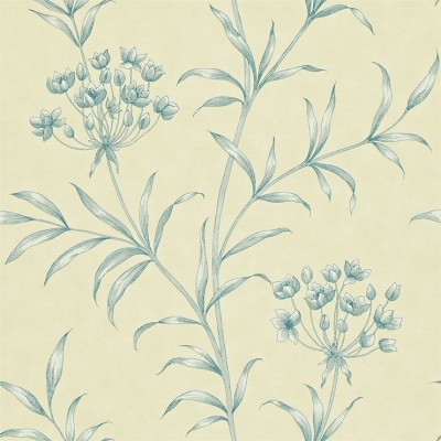 Фото Обои с рисунком - Растение - стиль Английская классика - Желтые - Купить в Интернет-магазине