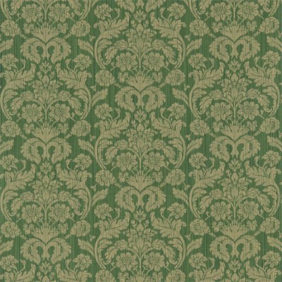 Фото Ткань портьерная с рисунком - Дамаск - стиль Английский - Зеленый - Купить в Интернет-магазине