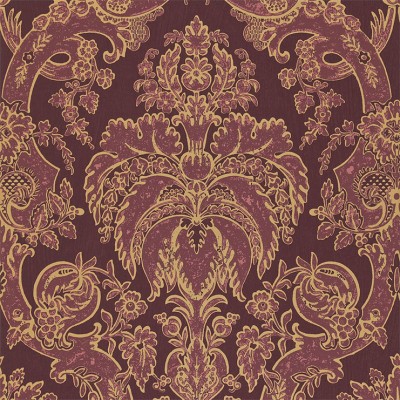 Фото Обои с рисунком - Дамаск - стиль Английская классика - Фиолетовые - Купить в Интернет-магазине