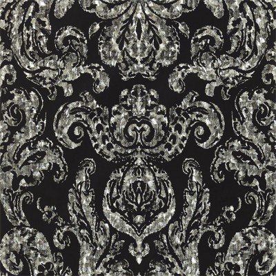 Фото Обои с рисунком - Дамаск - стиль Английская классика - Черные - Купить в Интернет-магазине
