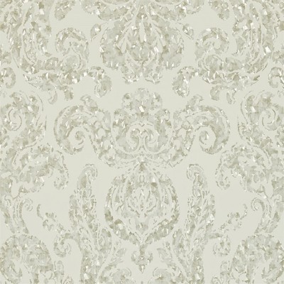 Фото Обои с рисунком - Дамаск - стиль Английская классика - Светло-серые - Купить в Интернет-магазине