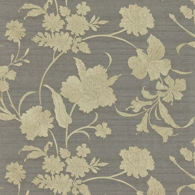 Фото Обои с рисунком - Цветы - стиль Английская классика - Серые - Купить в Интернет-магазине