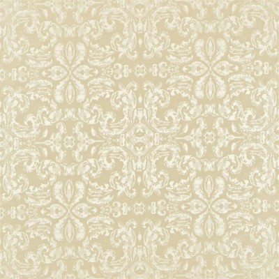 Фото Ткань портьерная с рисунком - Дамаск - стиль Английский - Бежевый - Купить в Интернет-магазине